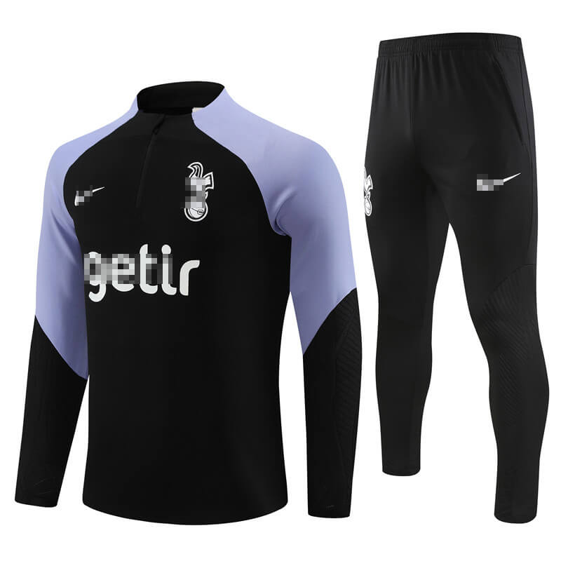 Sudadera de Entrenamiento Tottenham Hotspur Negro/Morado 2023/2024